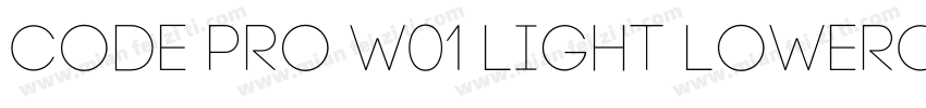 Code Pro W01 Light Lowercase字体转换